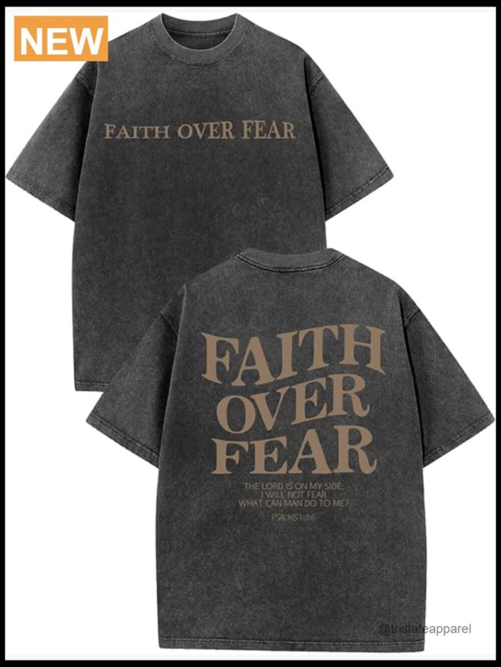 Oversized Acid Wash Vintage Slogan Tee Short Sleeve Cotton